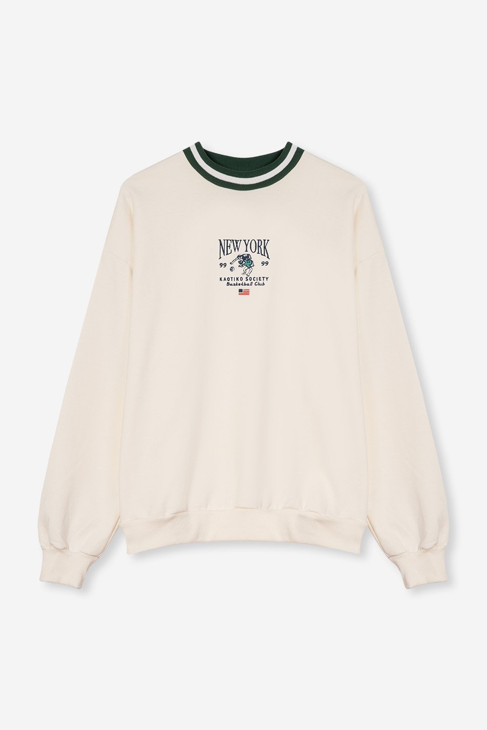 Sudadera New York Basketball Ivory