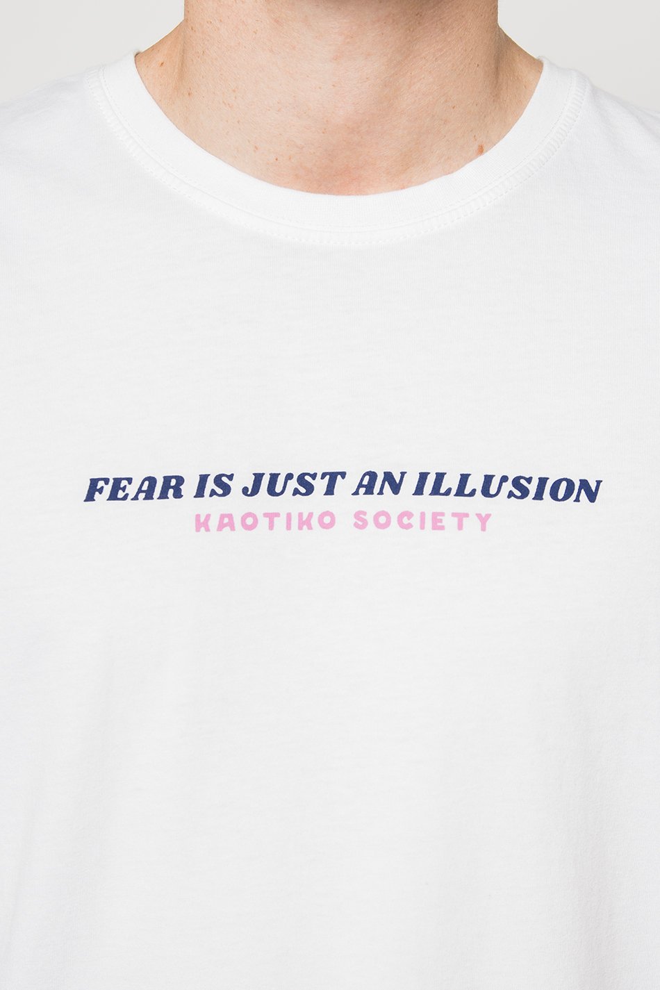 Camiseta Washed Fearless White